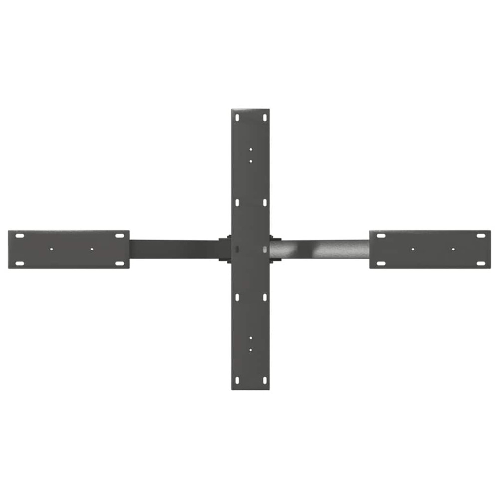 Produktbild för Soffbordsben spindelformad antracit 98x58x(42-43) cm stål