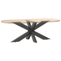 Produktbild för Soffbordsben spindelformad antracit 98x58x(42-43) cm stål