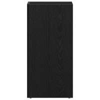 Produktbild för LP förvaringslåda svart ek 71x34x36 cm konstruerat trä