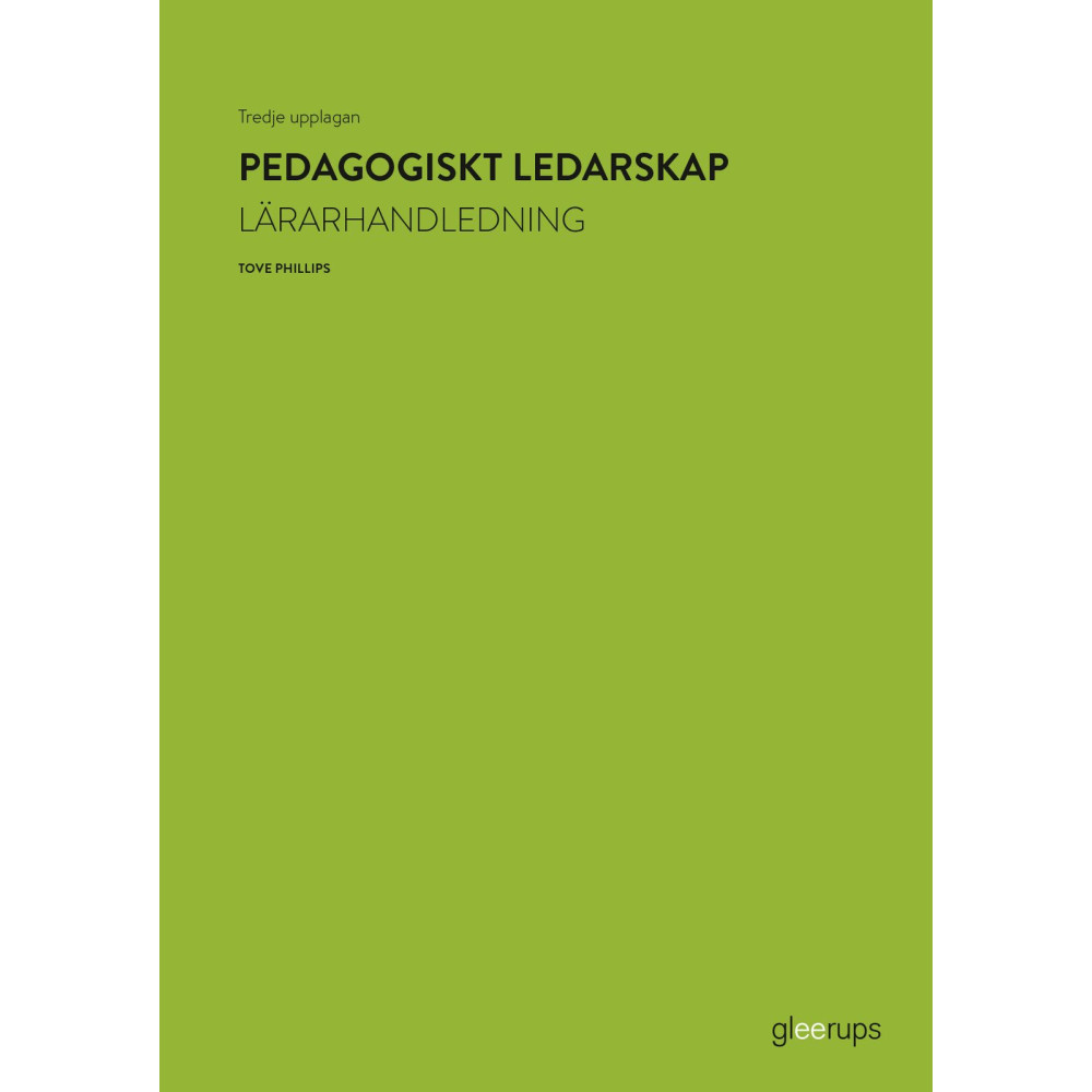 Produktbild för Pedagogiskt ledarskap, lärarhandledning, 3:e uppl (bok, spiral)