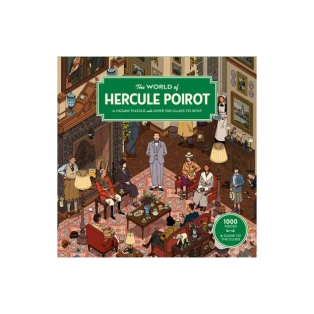 Produktbild för Pussel The World of Hercule Poirot 1000 bitar