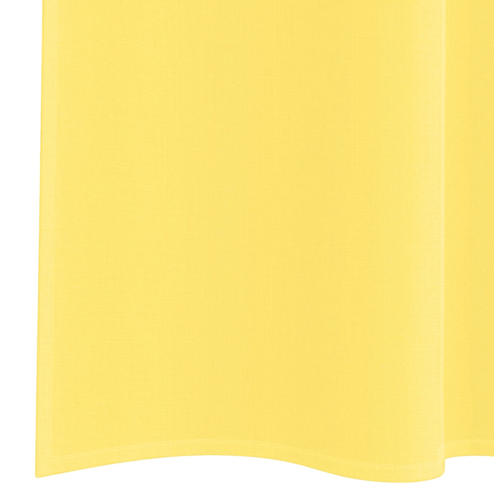 Produktbild för Voile gardiner med öglor 2 st gul 140x245 cm