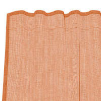 Produktbild för Voile gardiner med öglor 2 st terrakotta 140x140 cm