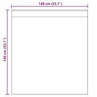 Produktbild för Voile gardiner med öglor 2 st terrakotta 140x140 cm