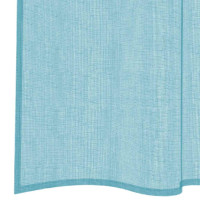 Produktbild för Voile gardiner med öglor 2 st, turkos 140x175 cm
