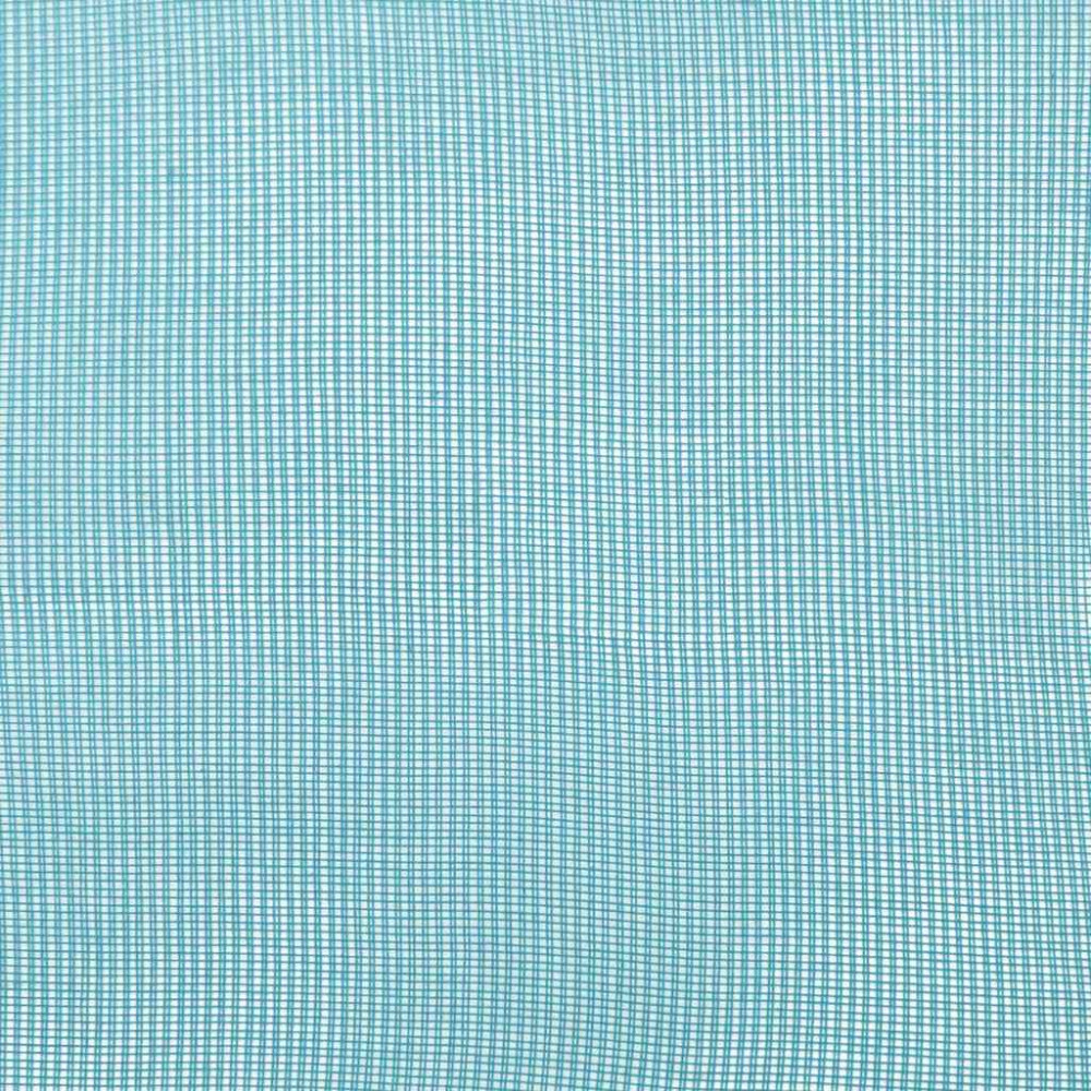 Produktbild för Voile gardiner med öglor 2 st, turkos 140x175 cm