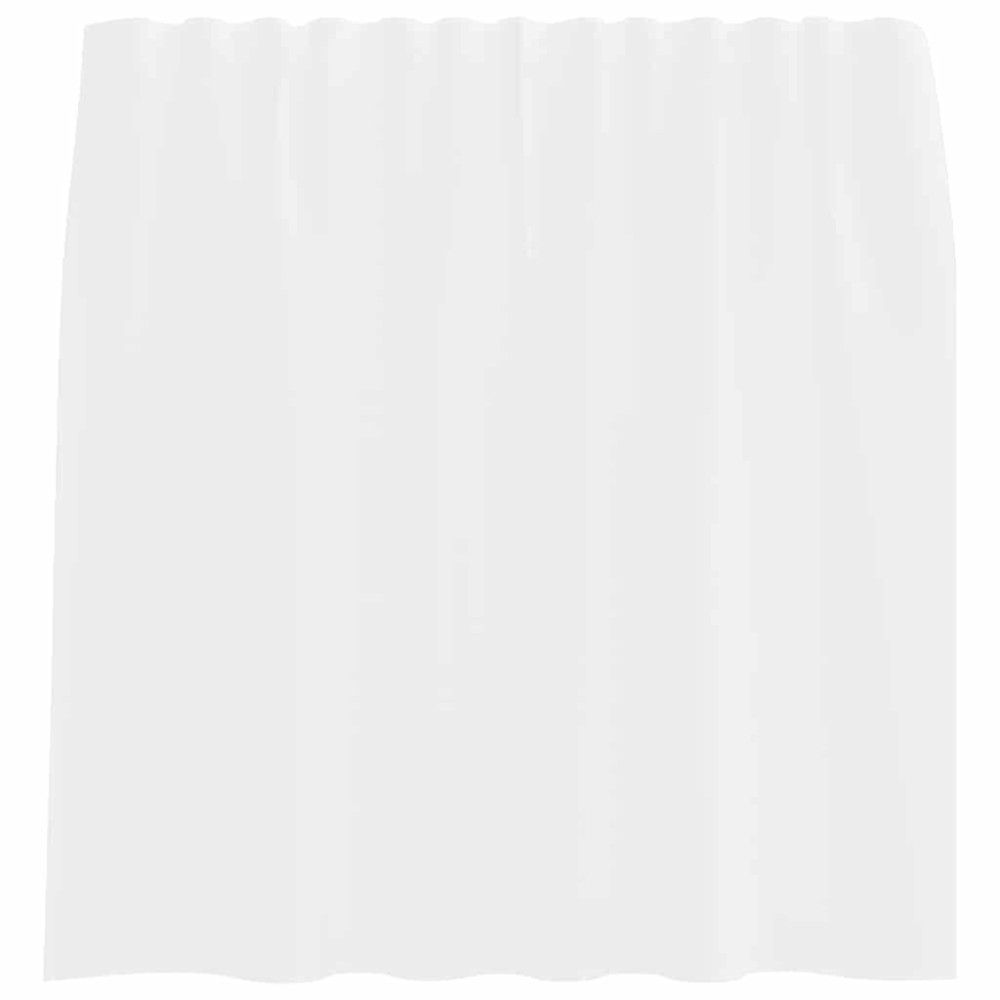 Produktbild för Voile gardiner med öglor 2 st vit 140x140 cm