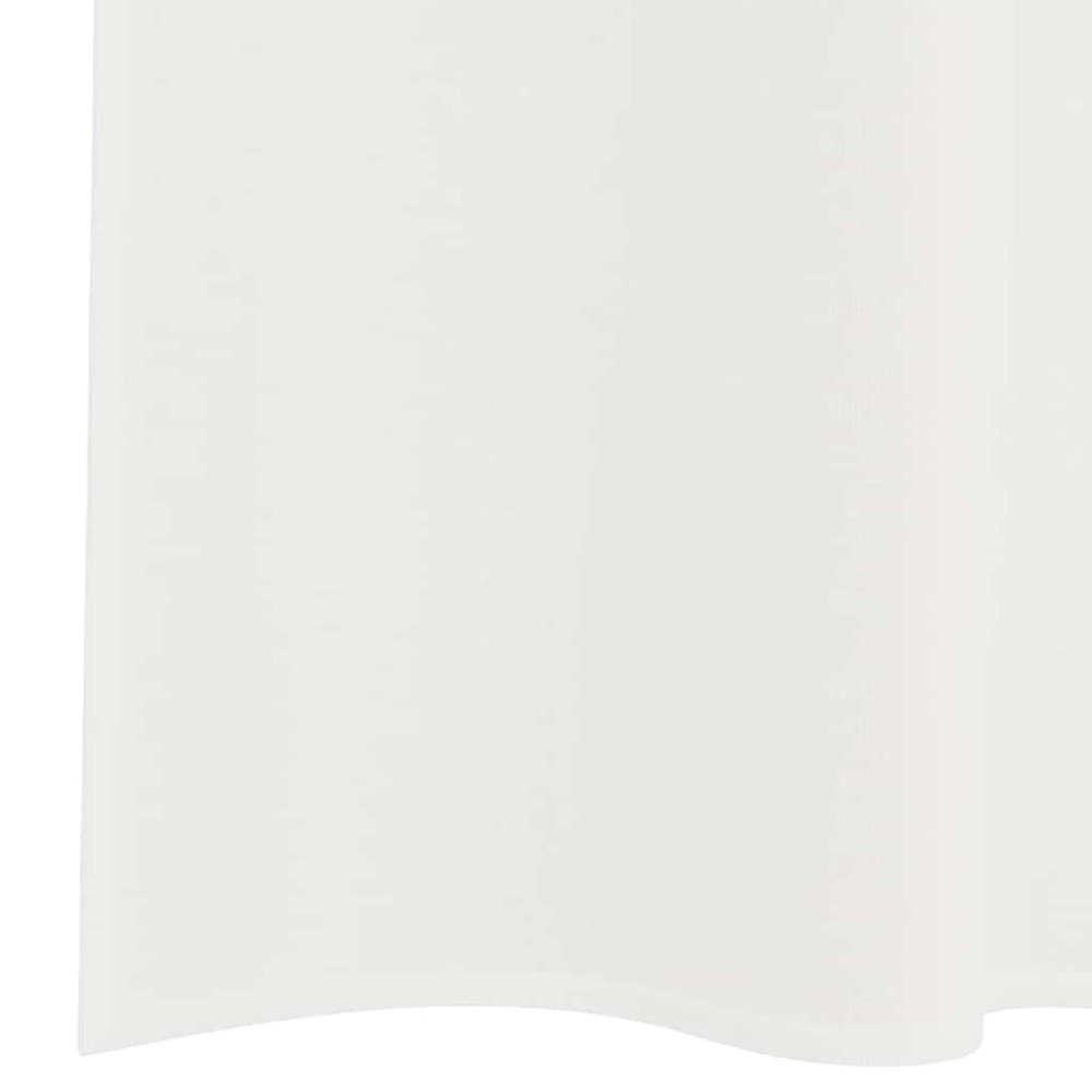 Produktbild för Voile gardiner med öglor 2 st vit 140x140 cm