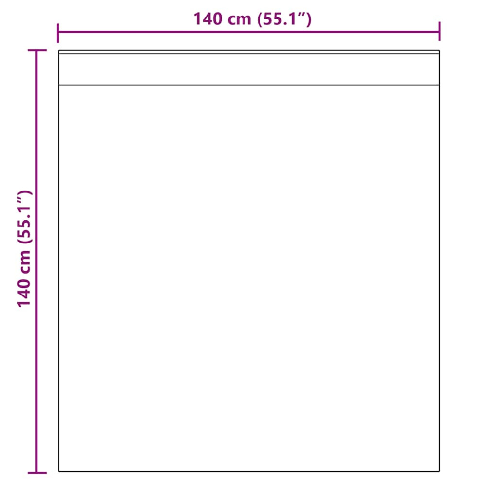 Produktbild för Voile gardiner med öglor 2 st vit 140x140 cm