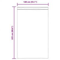 Produktbild för Voile gardiner med öglor 2 st vit 140x225 cm