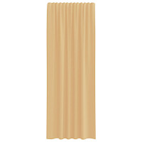 Produktbild för Voile gardiner med öglor 2 st vit 140x245 cm