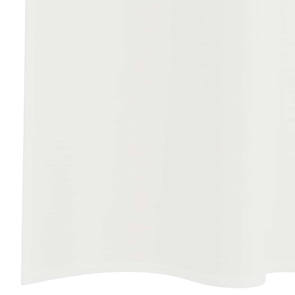 Produktbild för Voile gardiner med öglor 2 st vit 140x245 cm