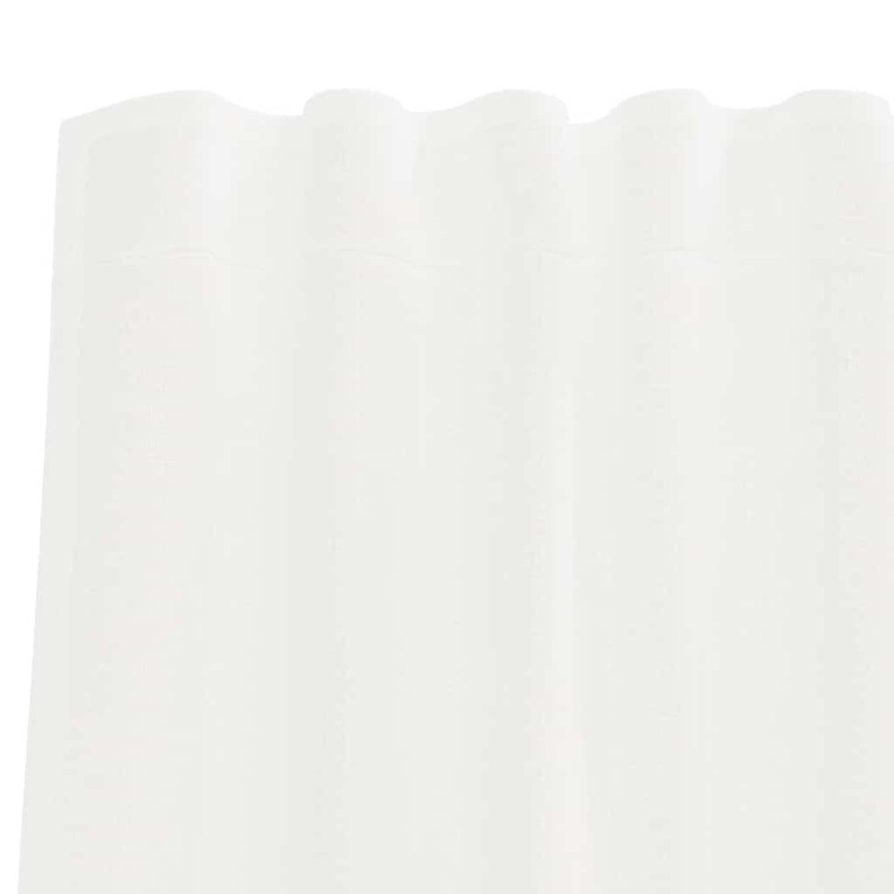 Produktbild för Voile gardiner med öglor 2 st vit 140x245 cm