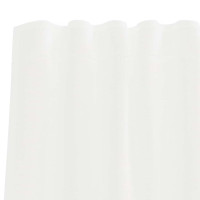 Produktbild för Voile gardiner med öglor 2 st vit 140x245 cm