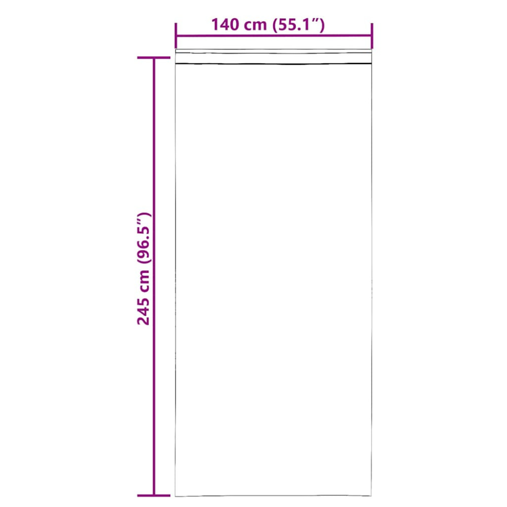 Produktbild för Voile gardiner med öglor 2 st vit 140x245 cm
