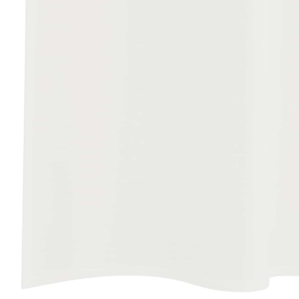 Produktbild för Voile gardiner med öglor 2 st vit 140x260 cm