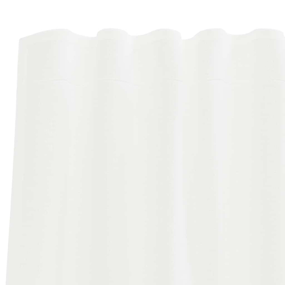 Produktbild för Voile gardiner med öglor 2 st vit 140x260 cm