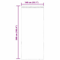 Produktbild för Voile gardiner med öglor 2 st vit 140x260 cm