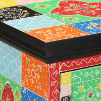 Produktbild för Sängbord flerfärgat 40x35x45 cm massivt trä mango