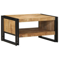 Produktbild för Soffbord 70x50x38 cm massivt grovt trä mango