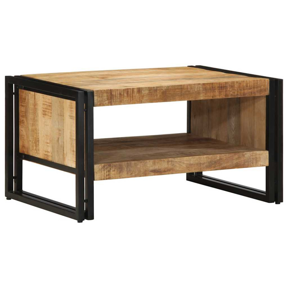 Produktbild för Soffbord 70x50x38 cm massivt grovt trä mango