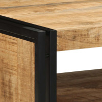 Produktbild för Soffbord 70x50x38 cm massivt grovt trä mango