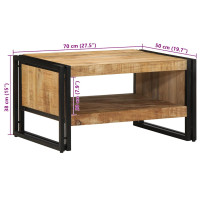Produktbild för Soffbord 70x50x38 cm massivt grovt trä mango