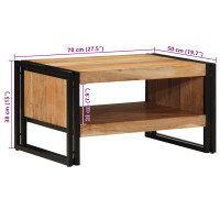 Produktbild för Soffbord 70x50x38 cm massivt trä akacia