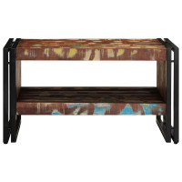 Produktbild för Soffbord flerfärgat 70x50x38 cm massivt trä återvunnet