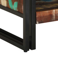 Produktbild för Soffbord flerfärgat 70x50x38 cm massivt trä återvunnet