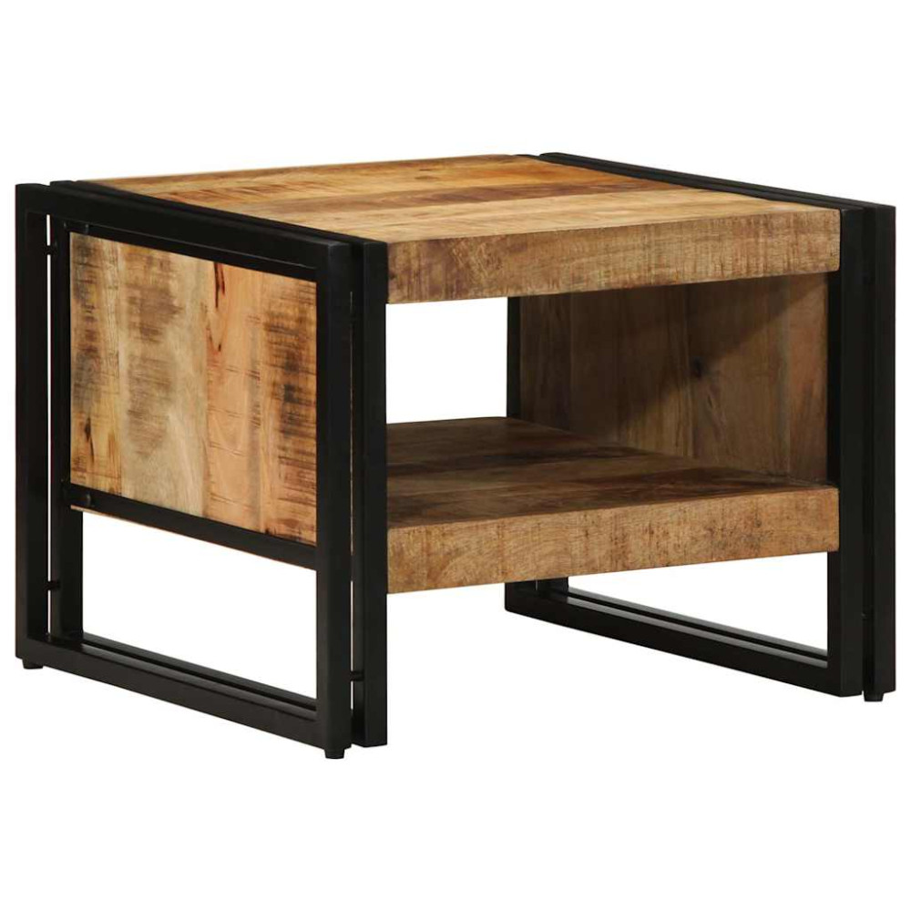 Produktbild för Soffbord 50x50x38 cm massivt grovt trä mango