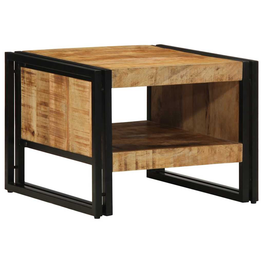 Produktbild för Soffbord 50x50x38 cm massivt grovt trä mango