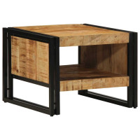 Produktbild för Soffbord 50x50x38 cm massivt grovt trä mango