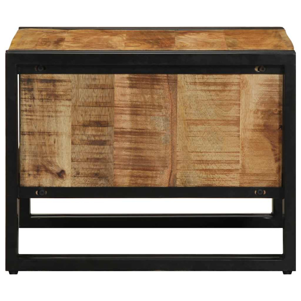 Produktbild för Soffbord 50x50x38 cm massivt grovt trä mango