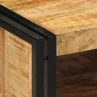 Produktbild för Soffbord 50x50x38 cm massivt grovt trä mango