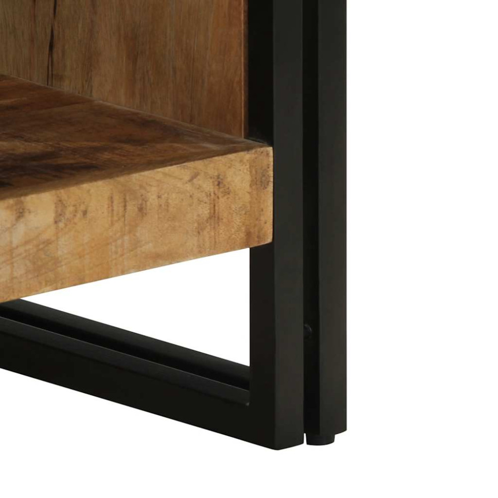 Produktbild för Soffbord 50x50x38 cm massivt grovt trä mango
