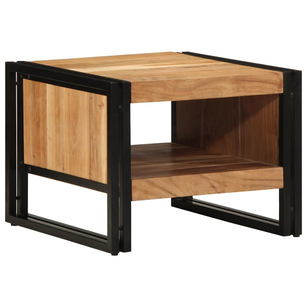 Produktbild för Soffbord 50x50x38 cm massivt trä akacia