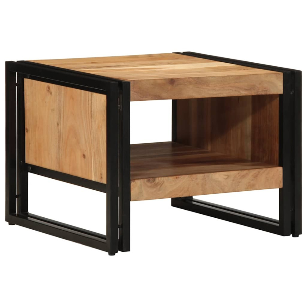 Produktbild för Soffbord 50x50x38 cm massivt trä akacia