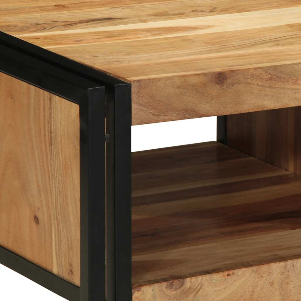Produktbild för Soffbord 50x50x38 cm massivt trä akacia