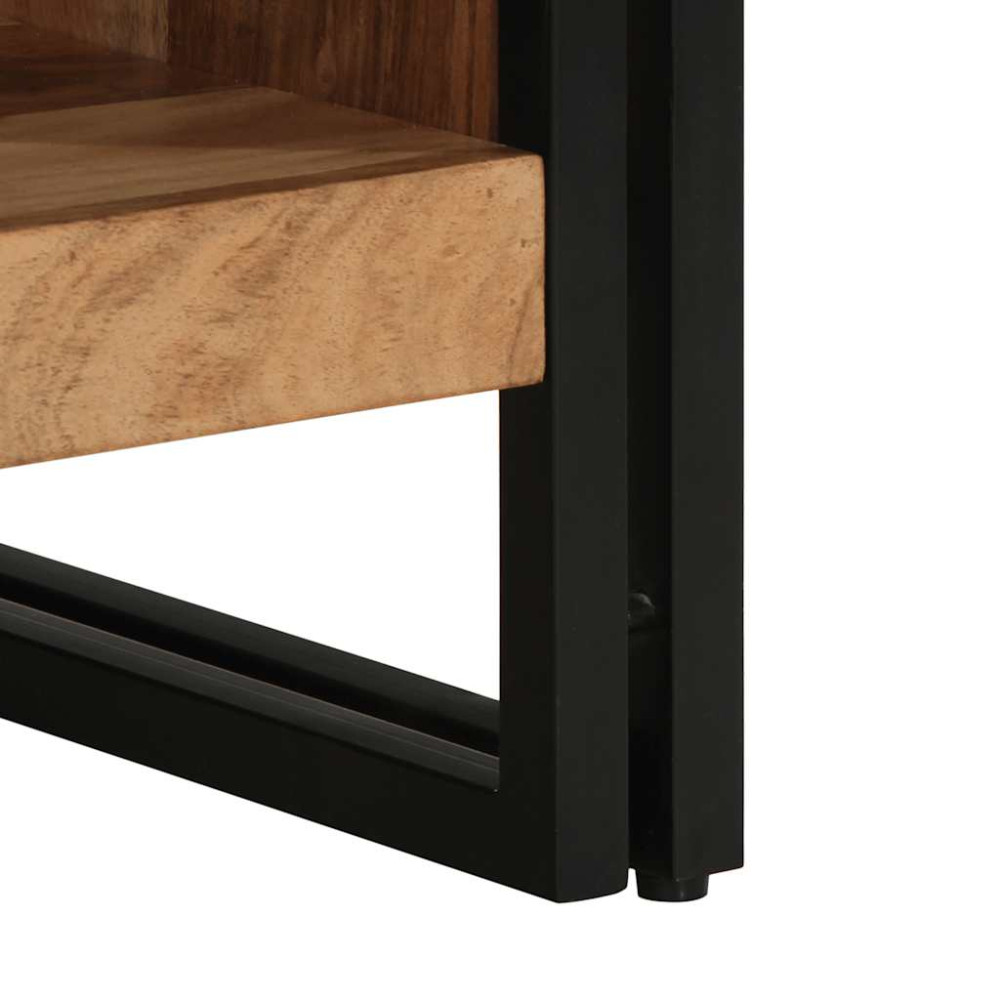 Produktbild för Soffbord 50x50x38 cm massivt trä akacia