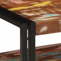 Produktbild för Soffbord flerfärgat 90x50x38 cm massivt trä återvunnet