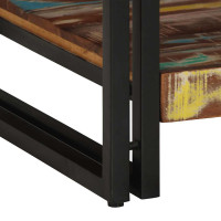 Produktbild för Soffbord flerfärgat 90x50x38 cm massivt trä återvunnet