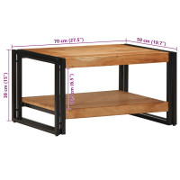 Produktbild för Soffbord 70x50x38 cm massivt trä akacia