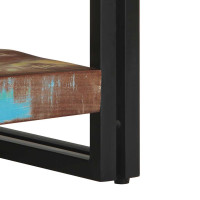 Produktbild för Soffbord flerfärgat 70x50x38 cm massivt trä återvunnet
