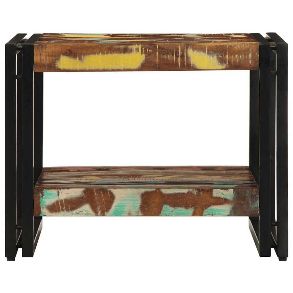 Produktbild för Soffbord flerfärgat 50x50x38 cm massivt trä återvunnet