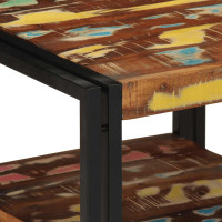 Produktbild för Soffbord flerfärgat 50x50x38 cm massivt trä återvunnet