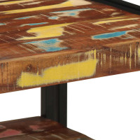 Produktbild för Soffbord flerfärgat 50x50x38 cm massivt trä återvunnet