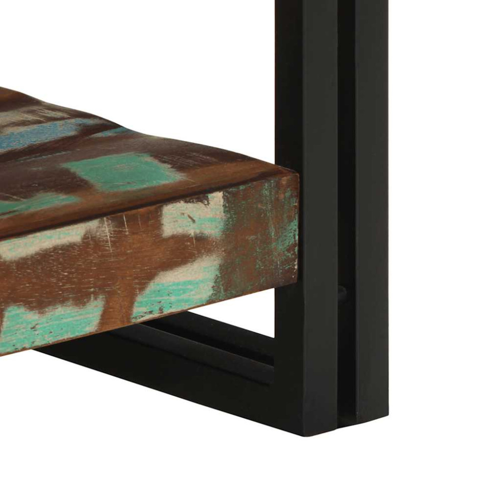 Produktbild för Soffbord flerfärgat 50x50x38 cm massivt trä återvunnet