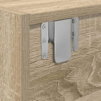 Produktbild för TV-bänkar 2 st Sonoma ek 60x31x25,5 cm konstruerat trä