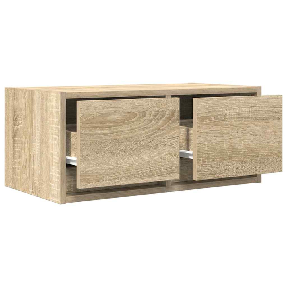 Produktbild för TV-bänkar 2 st Sonoma ek 60x31x25,5 cm konstruerat trä